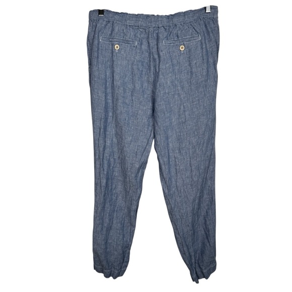 Tommy Bahama Palmbray Tapered Linen Pants, Light Blue, Size M - Picture 5 of 8